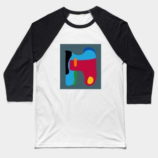 Vivid Abstract Art Baseball T-Shirt